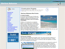 Tablet Screenshot of gloriousbahamas.com
